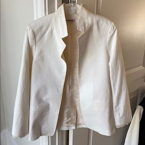 Zadig and Voltaire cream blazer